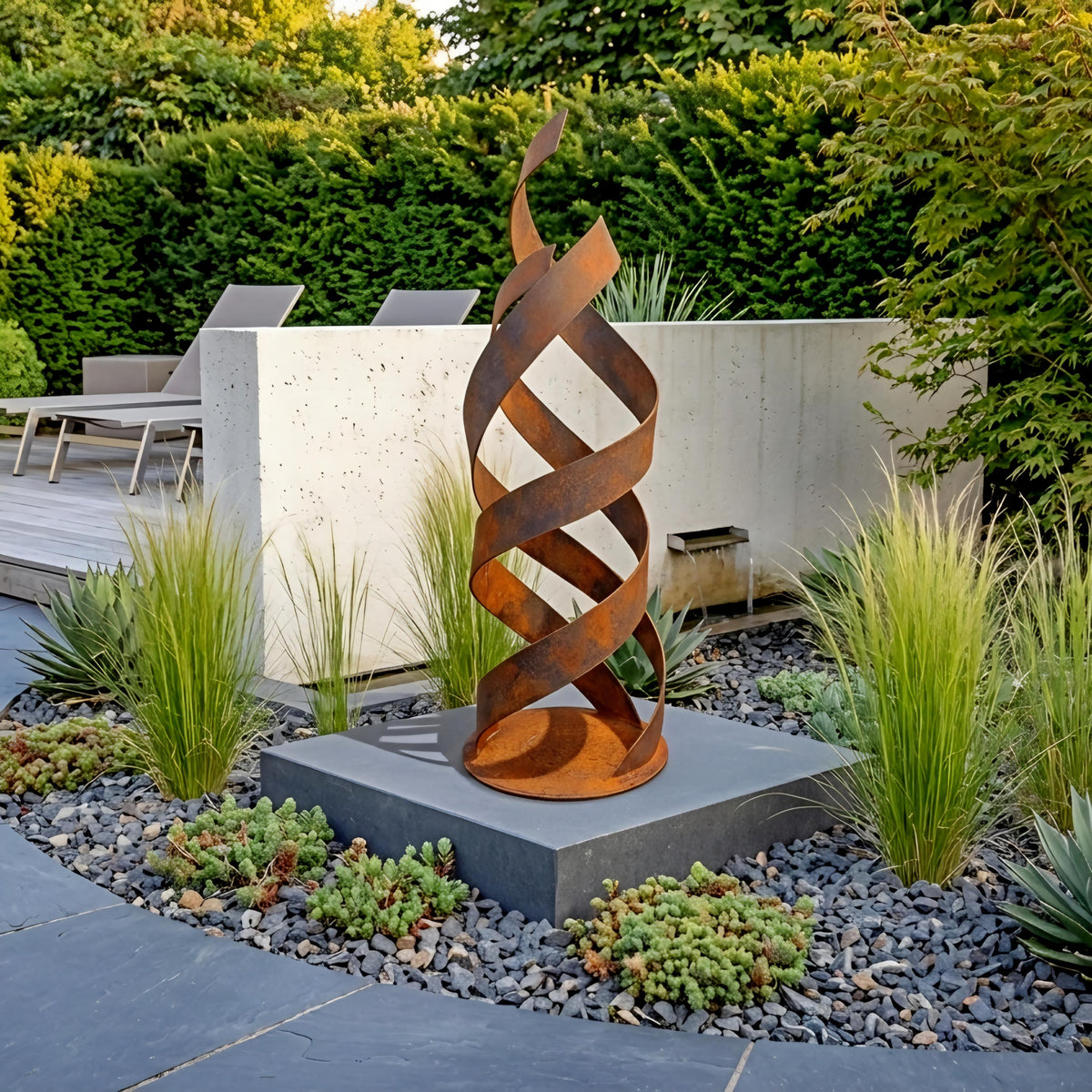 Rustic Metal Flame Sculpture 3