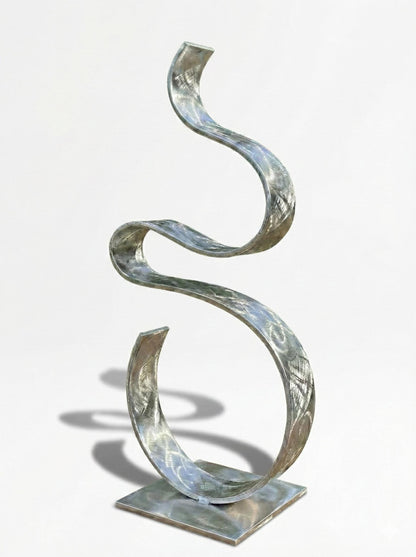 Luxury Metal Sculpture Titled Swirv