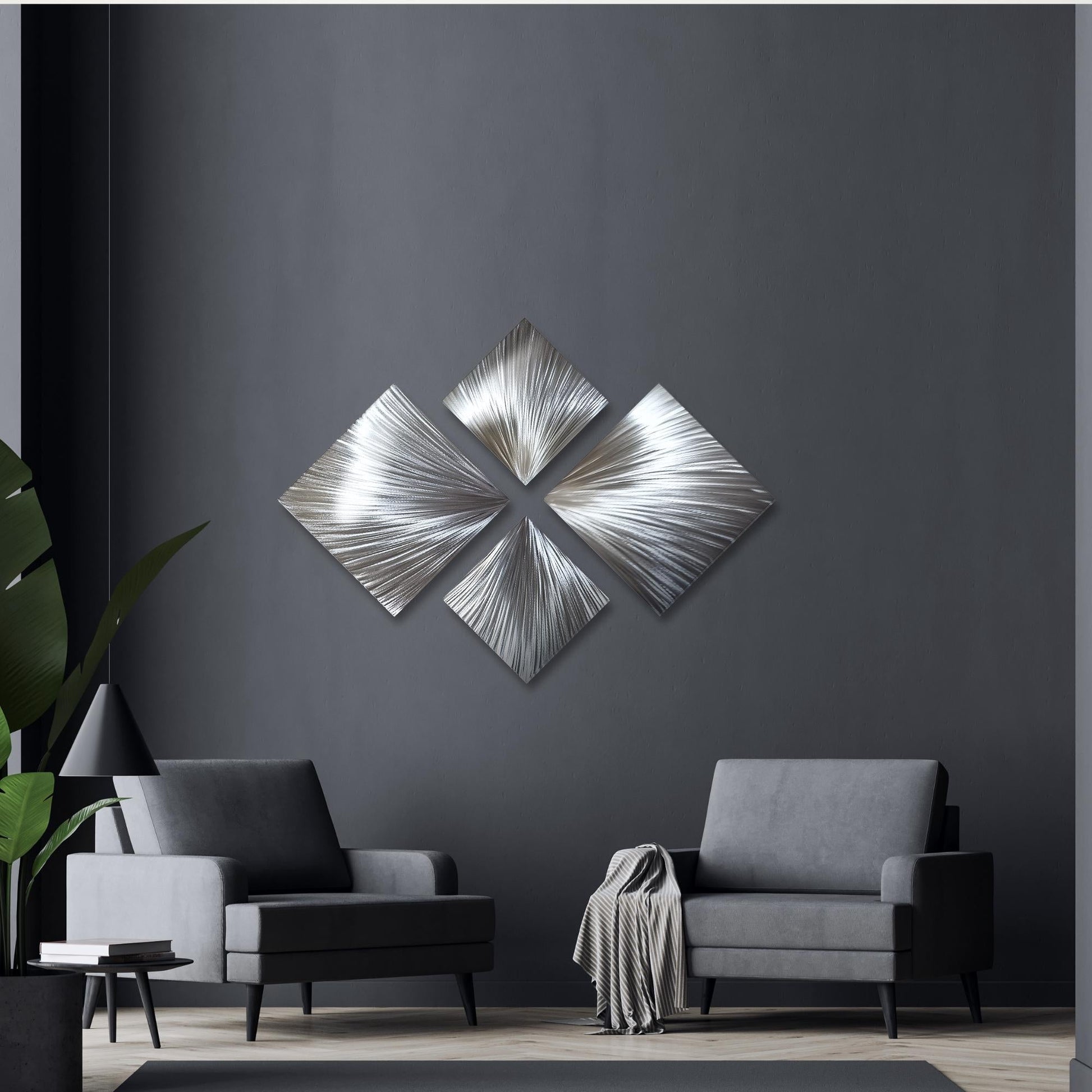 3D Wall Artwork Titled X - spiral - Modern Elements Metal Art - ME72129SX