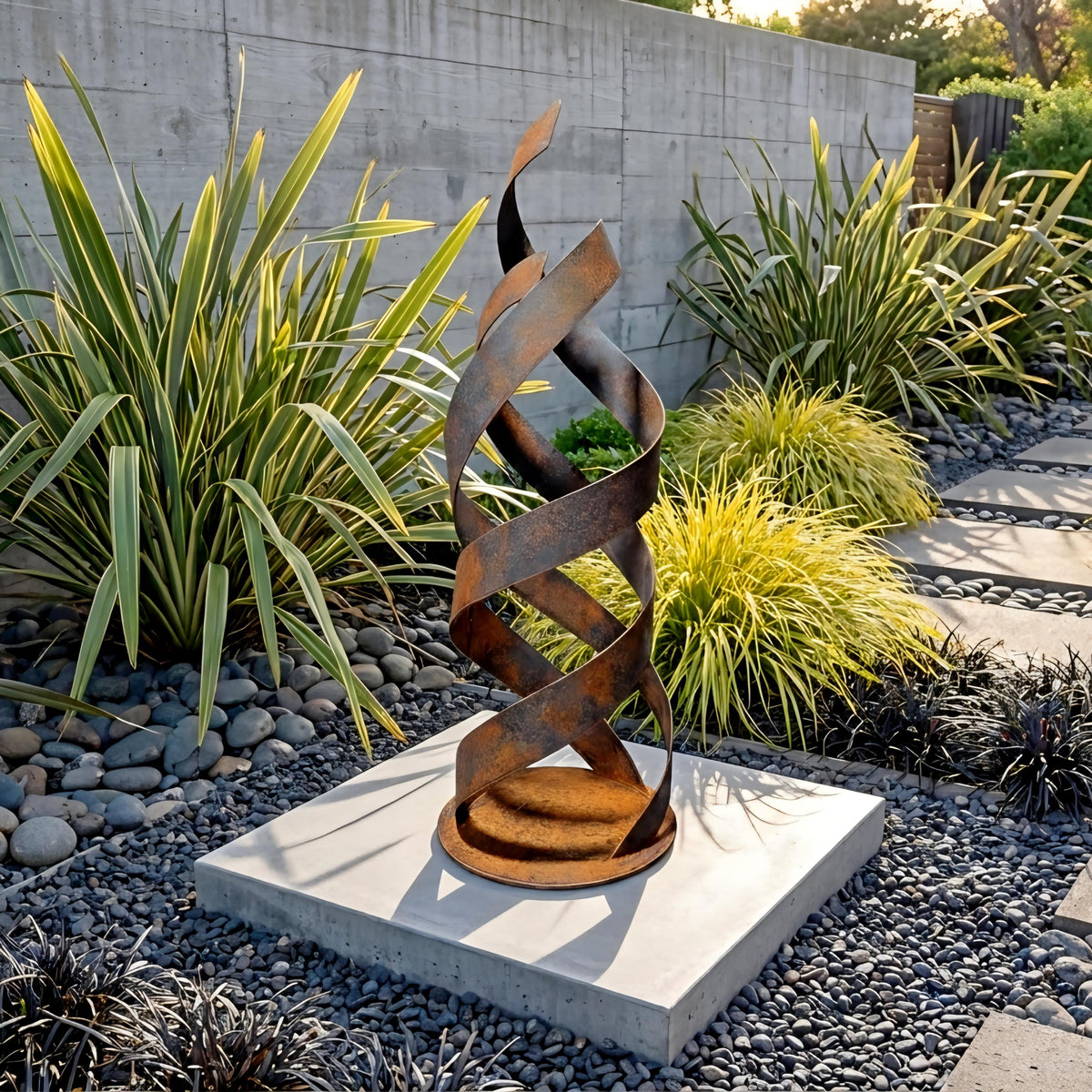 Rustic Metal Flame Sculpture 3