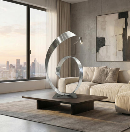 Abstract Metal Art Sculpture Titled Syx