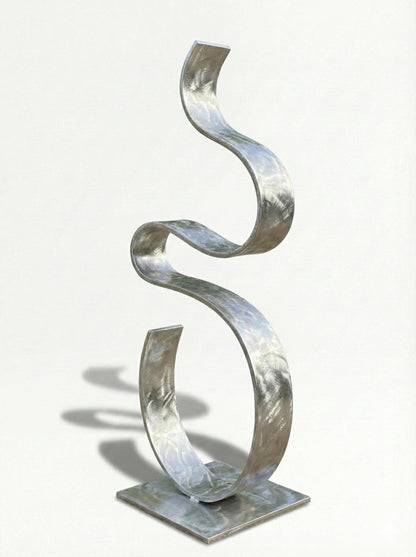 Luxury Metal Sculpture Titled Swirv