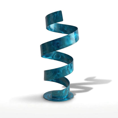 Modern Sculpture Turquoise Spiral: Twirl