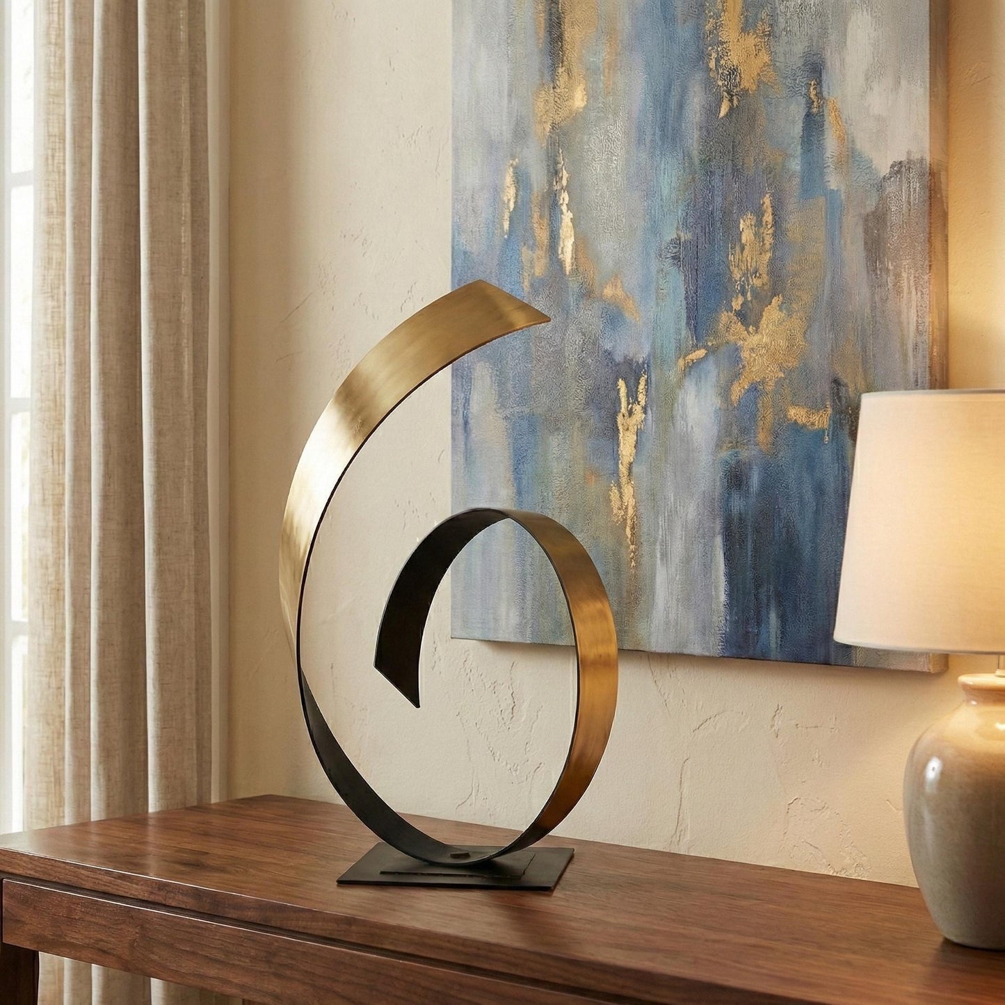 Metal Sculpture: Contemporary Handcrafted Luxury Modern Decor