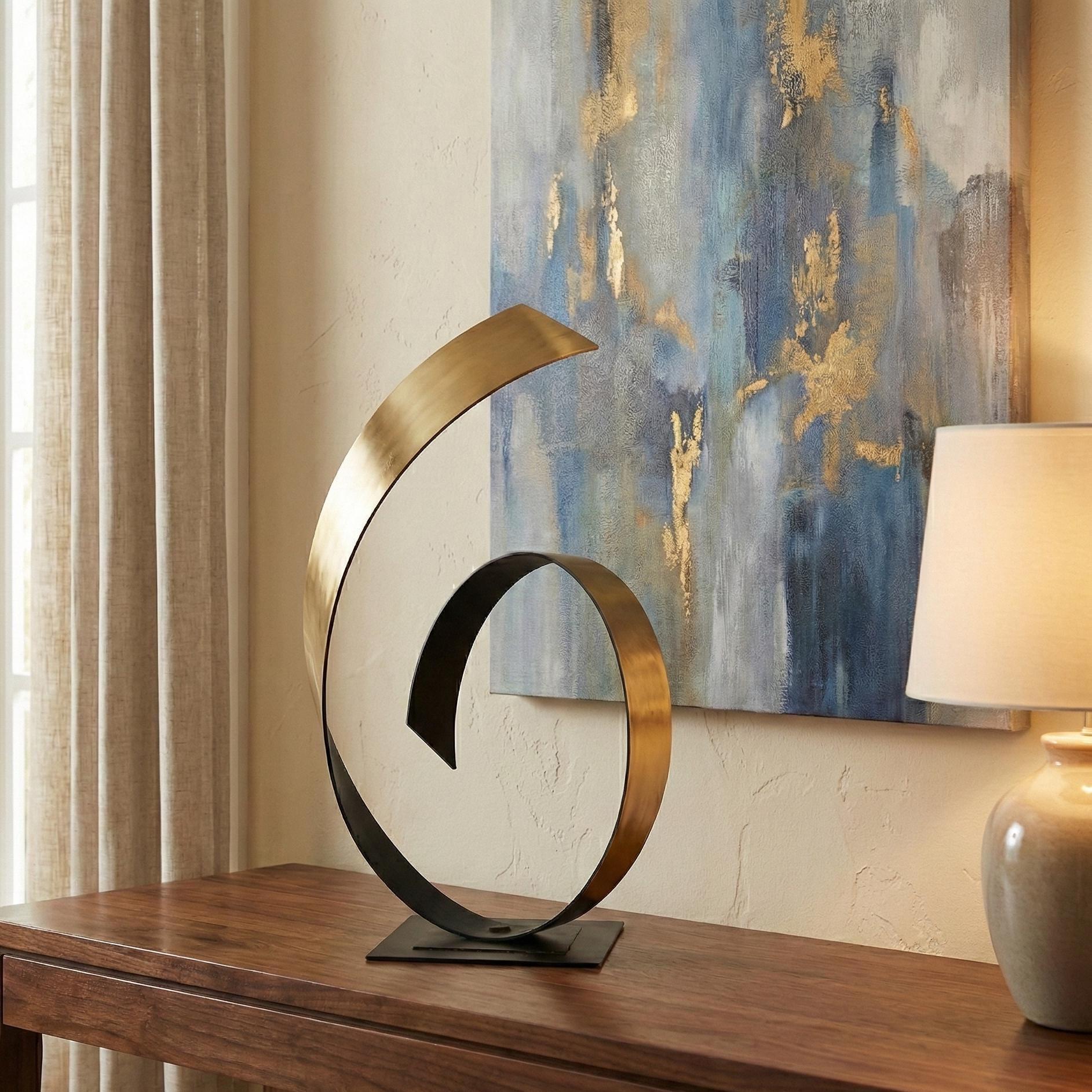 Metal Sculpture: Contemporary Handcrafted Luxury Modern Decor