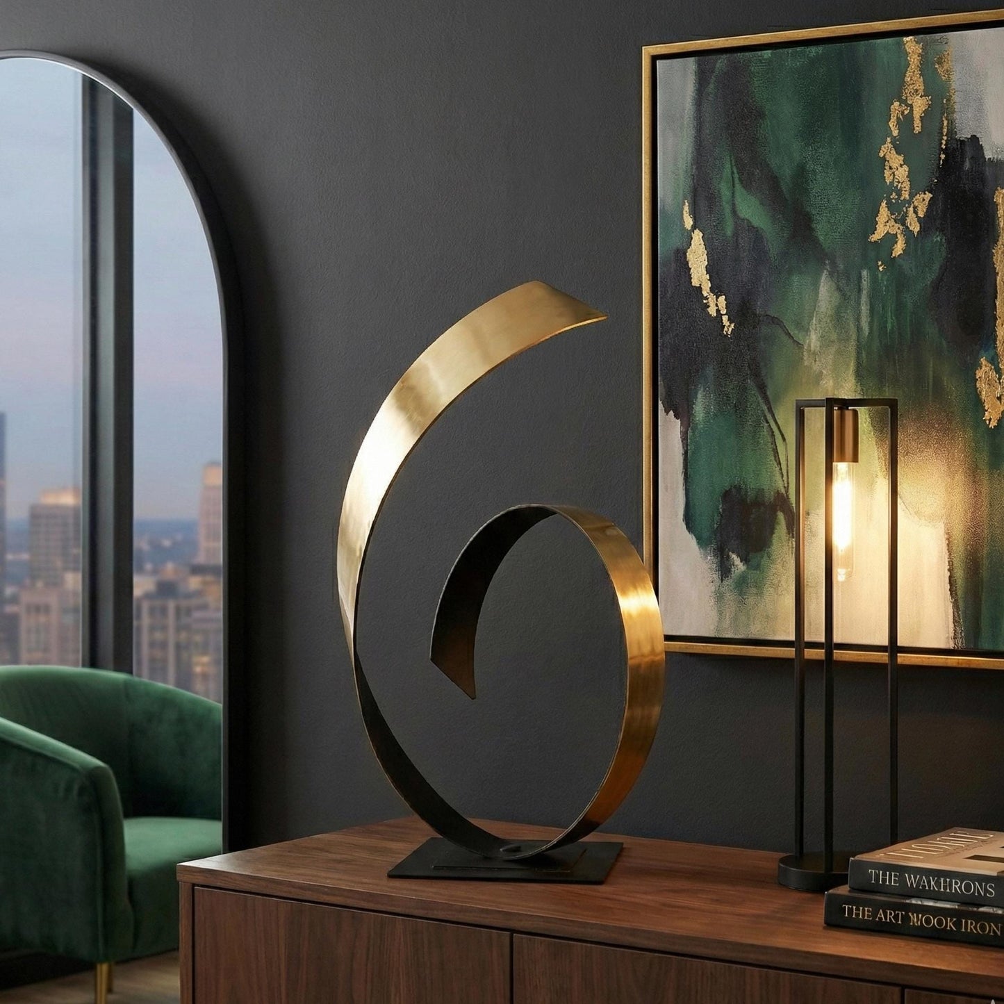 Metal Sculpture: Contemporary Handcrafted Luxury Modern Decor