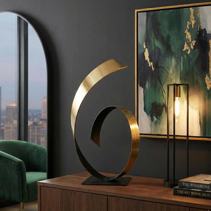 Metal Sculpture: Contemporary Handcrafted Luxury Modern Decor