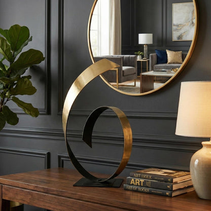 Metal Sculpture: Contemporary Handcrafted Luxury Modern Decor