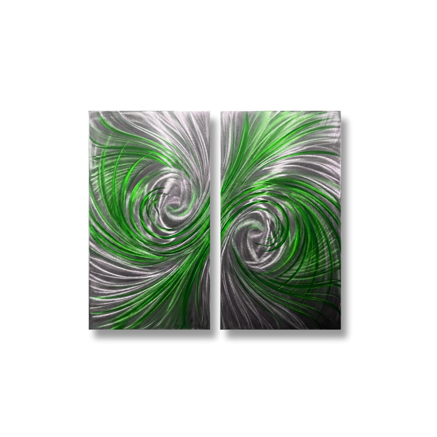 Metal Wall Art Sculpture Handcrafted Modern Decor (Set of 2)