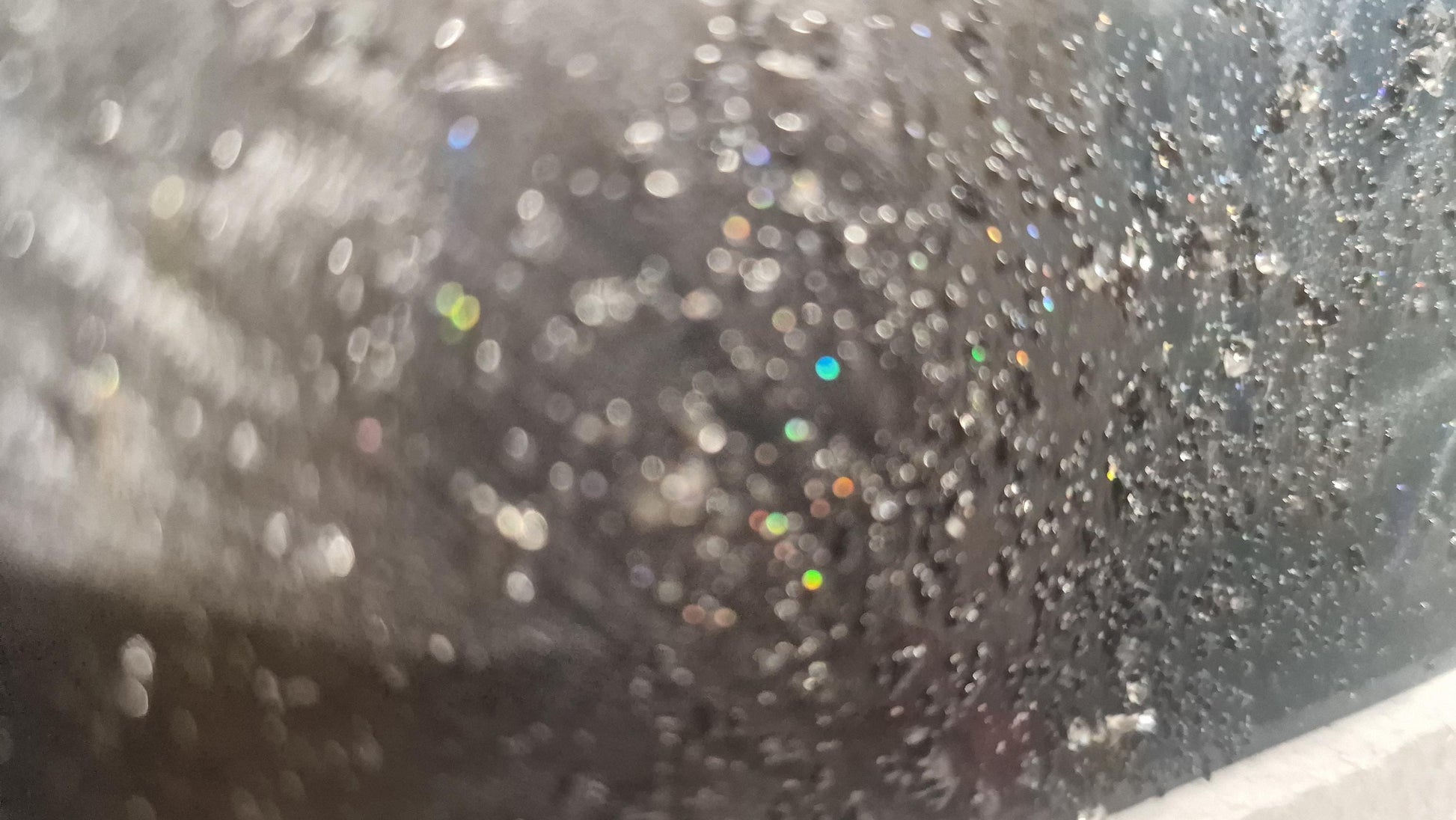 Silver Metal Wall Art Set: Crushed Glass Abstract Sculpture