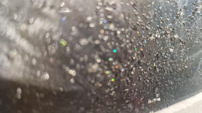 Silver Metal Wall Art Set: Crushed Glass Abstract Sculpture