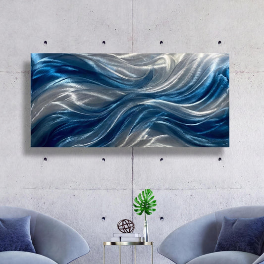 Unique Metal Wall Art: Abstract Painting, Modern Wall Sculpture