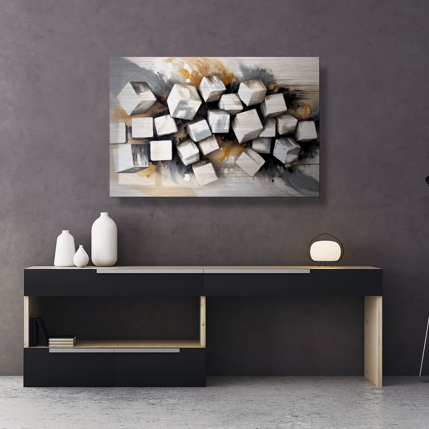 Cubic Symmetry - Metal Wall Art Print