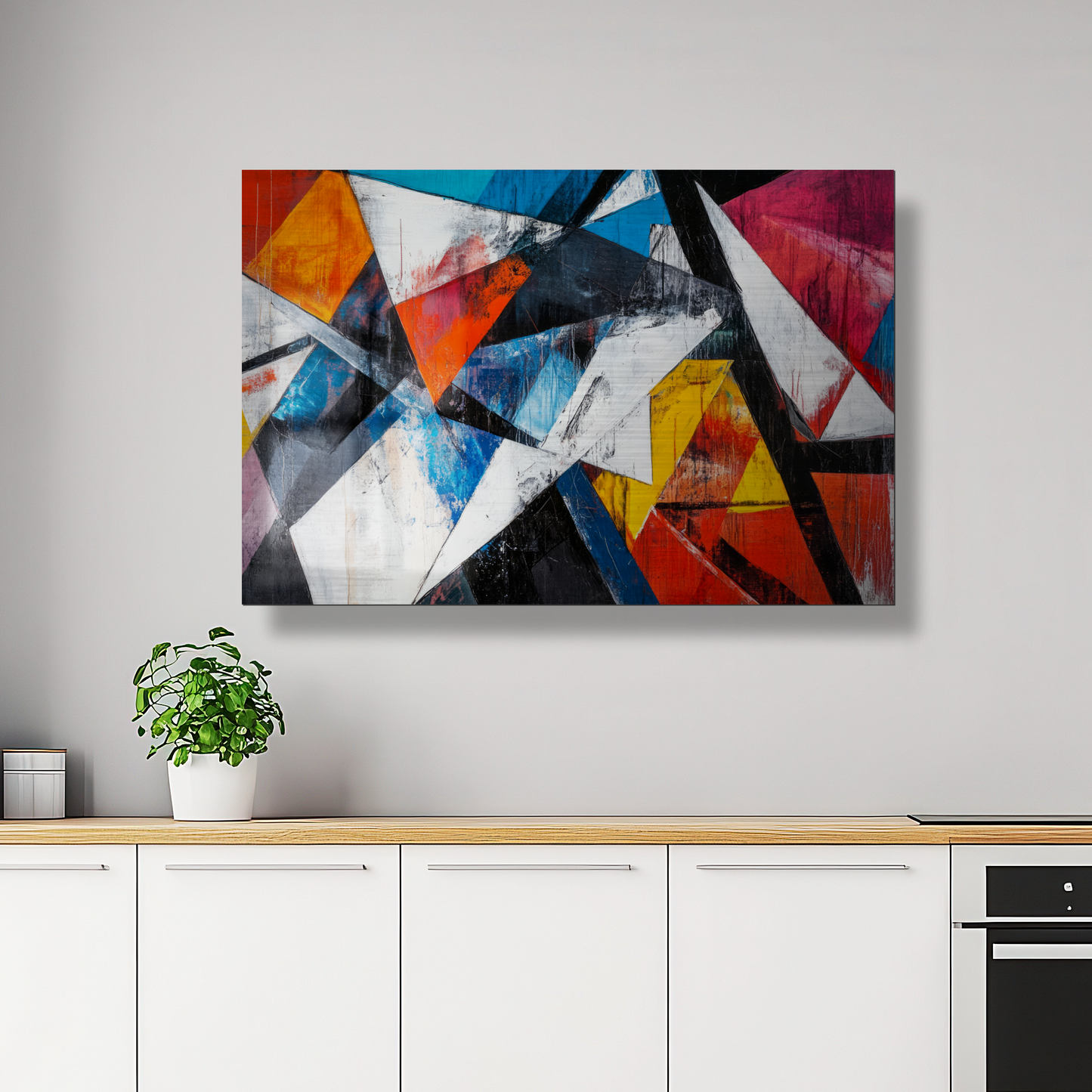 Prismatic Ethos- Abstract Metal Wall Art Print