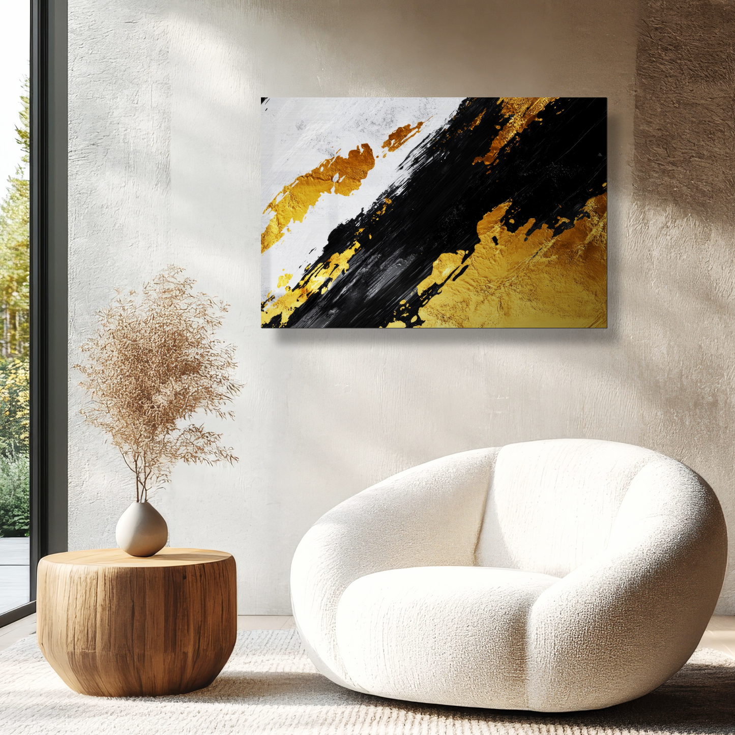 Radiant Duality - Modern Metal Wall Art Print