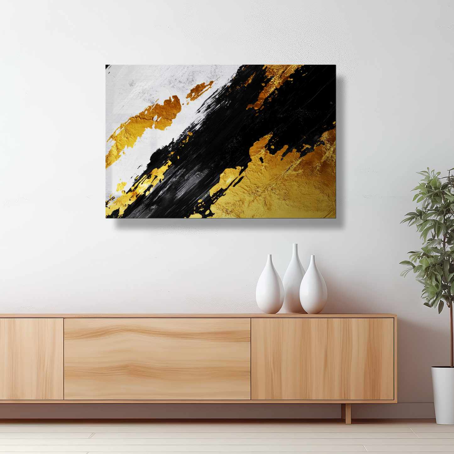 Radiant Duality - Modern Metal Wall Art Print