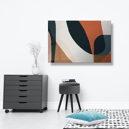 Saffron Sands - Abstract Metal Wall Art Print