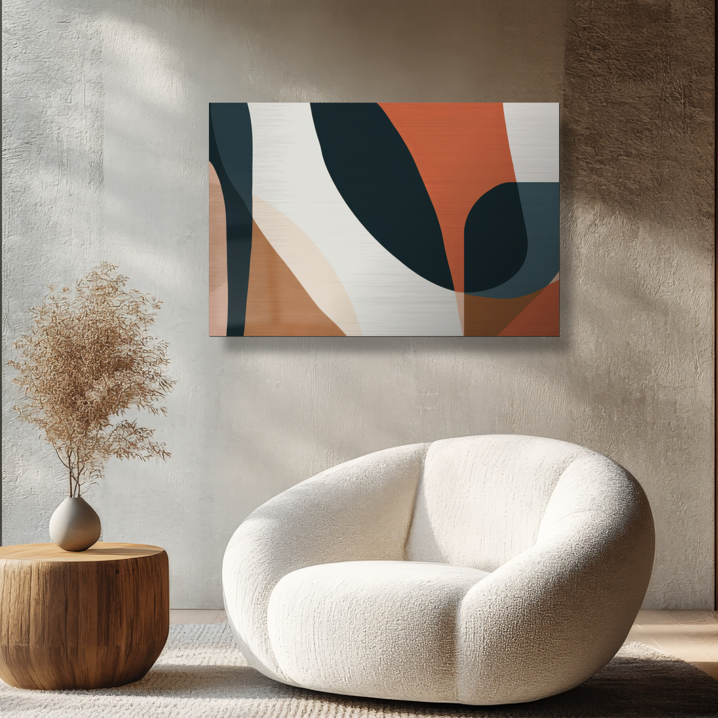 Saffron Sands - Abstract Metal Wall Art Print