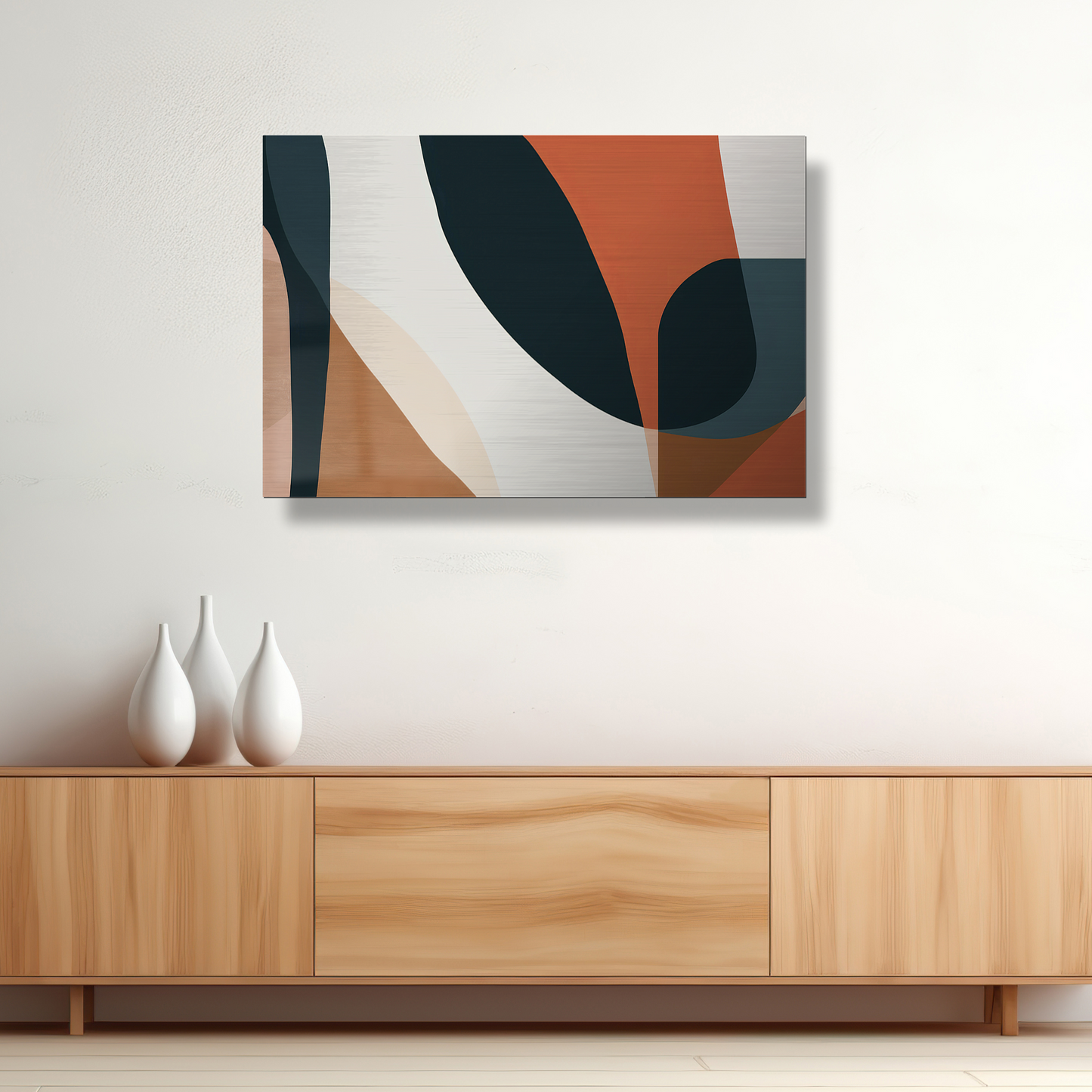 Saffron Sands - Abstract Metal Wall Art Print