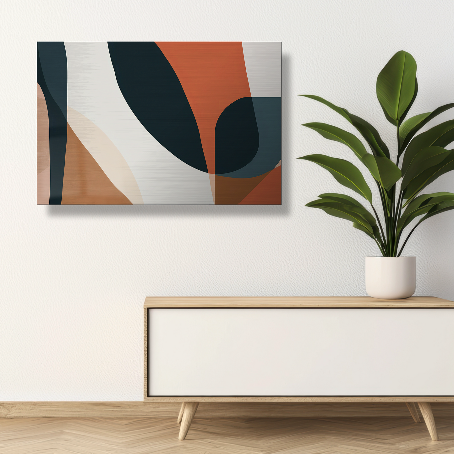 Saffron Sands - Abstract Metal Wall Art Print