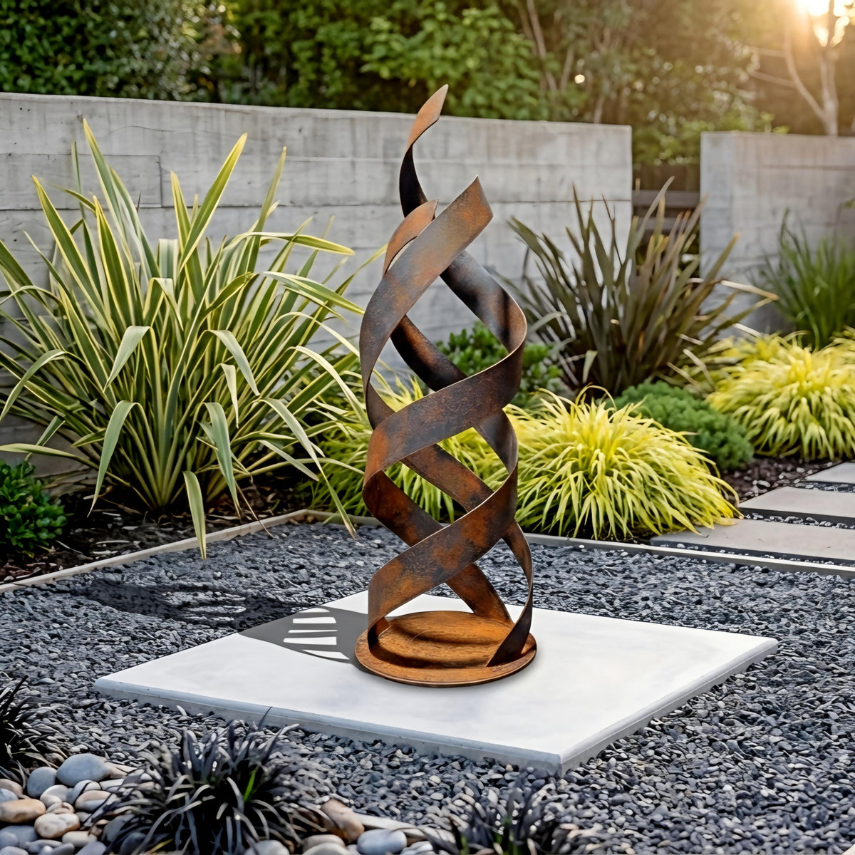 Rustic Metal Flame Sculpture 3
