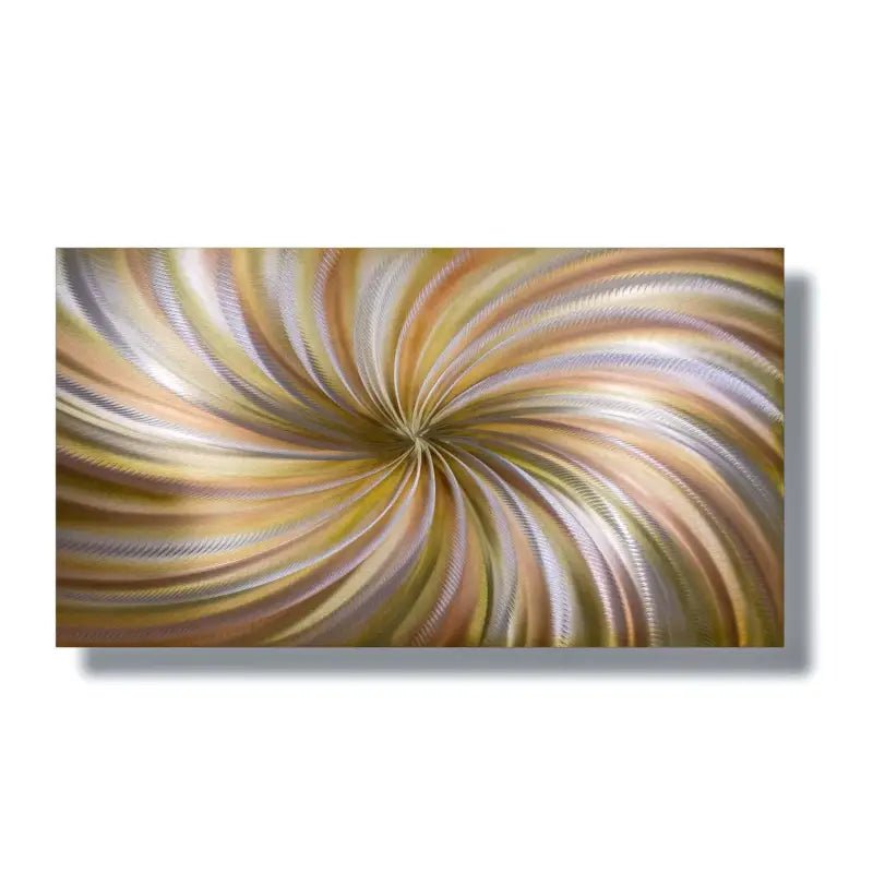 Abstract Art Painting Titled "Earth Spirals" - Modern Elements Metal Art - ME465216SX