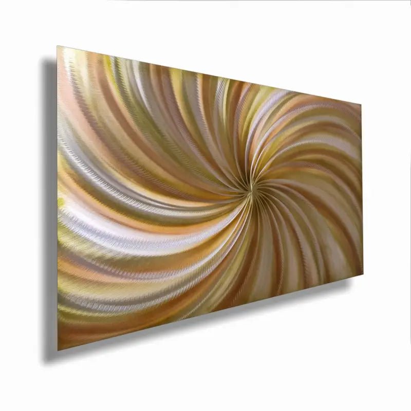 Abstract Art Painting Titled "Earth Spirals" - Modern Elements Metal Art - ME465216SX