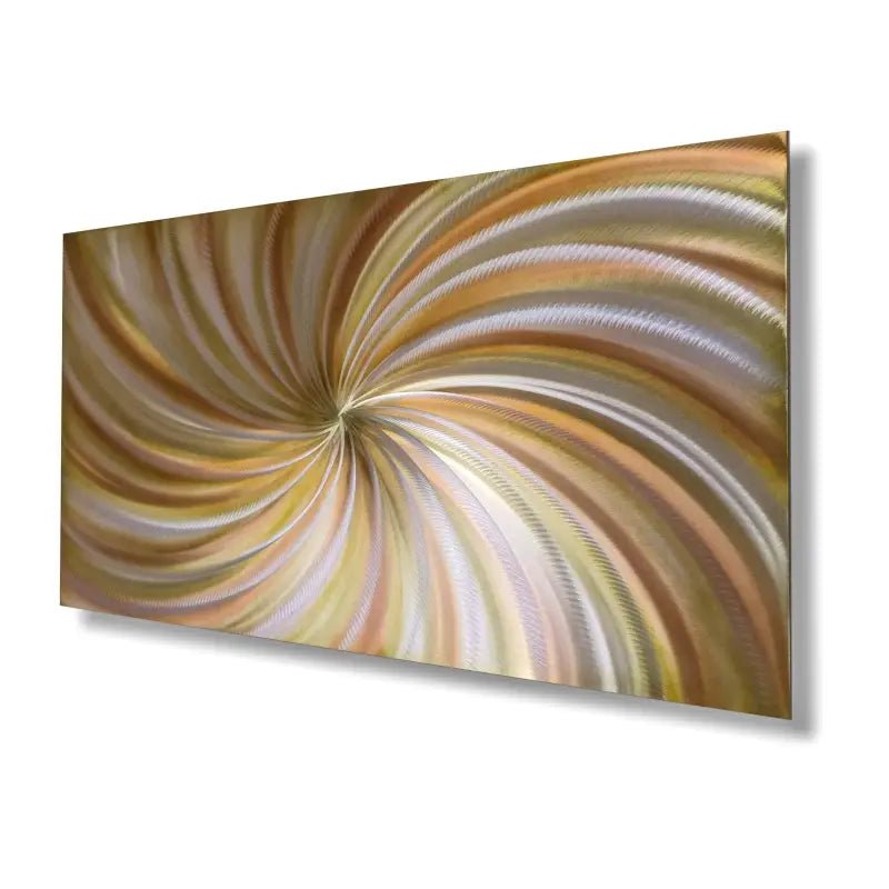 Abstract Art Painting Titled "Earth Spirals" - Modern Elements Metal Art - ME465216SX