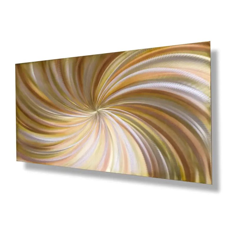 Abstract Art Painting Titled "Earth Spirals" - Modern Elements Metal Art - ME465216SX