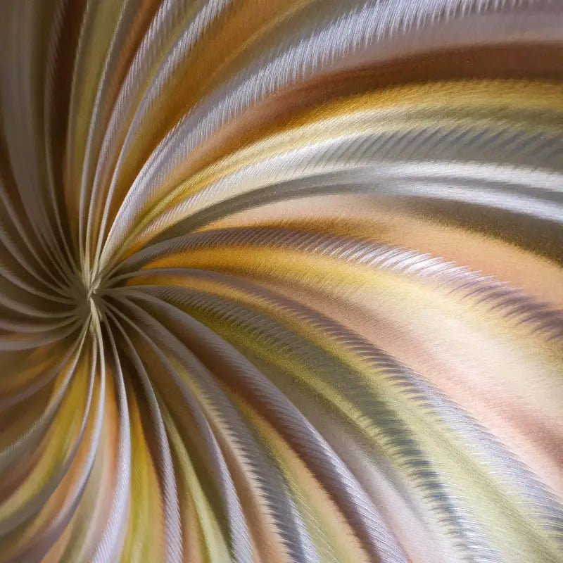 Abstract Art Painting Titled "Earth Spirals" - Modern Elements Metal Art - ME465216SX