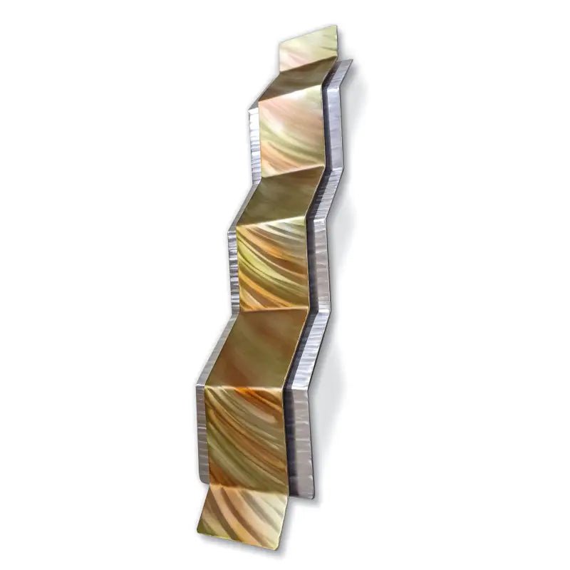 Abstract Metal Wall Art Titled "MZone" - Modern Elements Metal Art - ME4652307SX