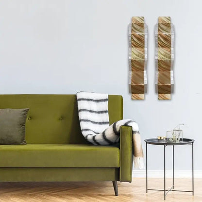 Abstract Metal Wall Art Titled "MZone" - Modern Elements Metal Art - ME4652307SX