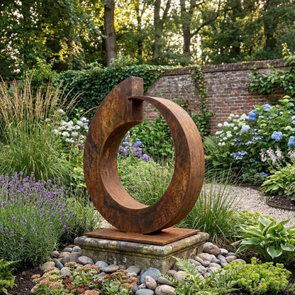 Garden Metal Sculpture Outdoor Decor: Juggernaut