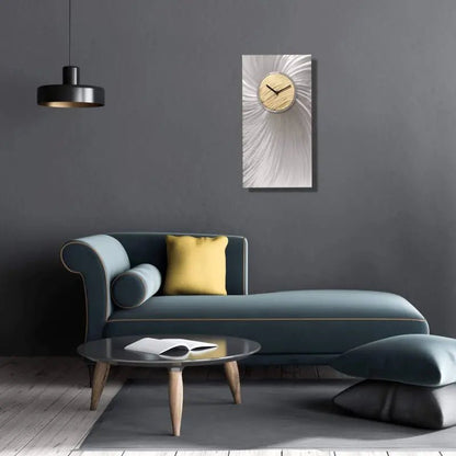Big Clock Titled "Titan" - Modern Elements Metal Art - 23456787989