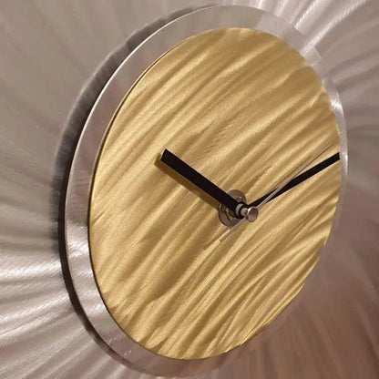 Big Clock Titled "Titan" - Modern Elements Metal Art - 23456787989