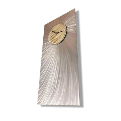 Big Clock Titled "Titan" - Modern Elements Metal Art - 23456787989
