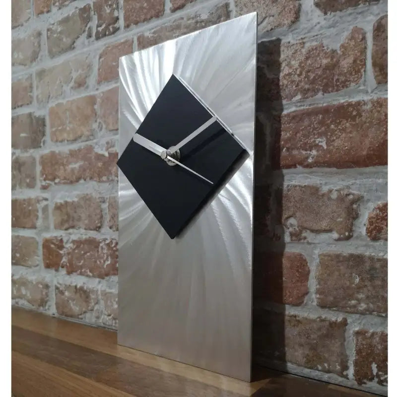 Black & Silver Wall Clock Titled ’Alpha’ £167.99 Christopher Henderson