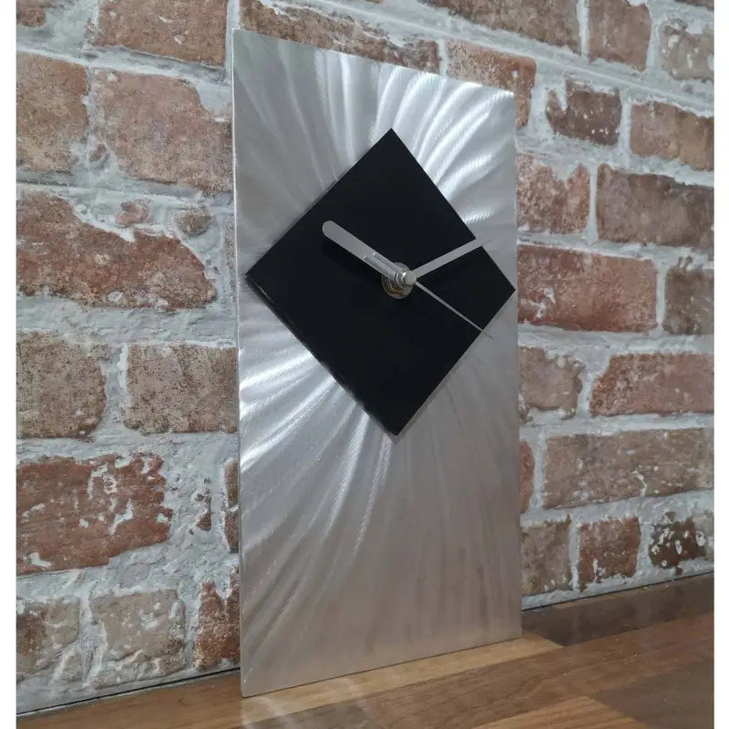 Black & Silver Wall Clock Titled ’Alpha’ £167.99 Christopher Henderson