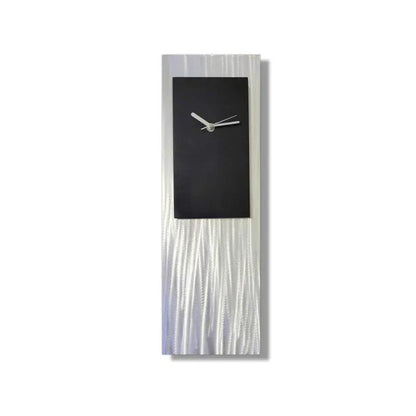 Black & Silver Wall Clock Titled "Atlas" - Modern Elements Metal Art - ME001LCV5