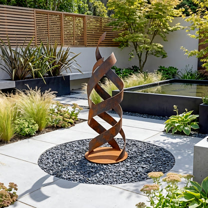 Rustic Metal Flame Sculpture 3