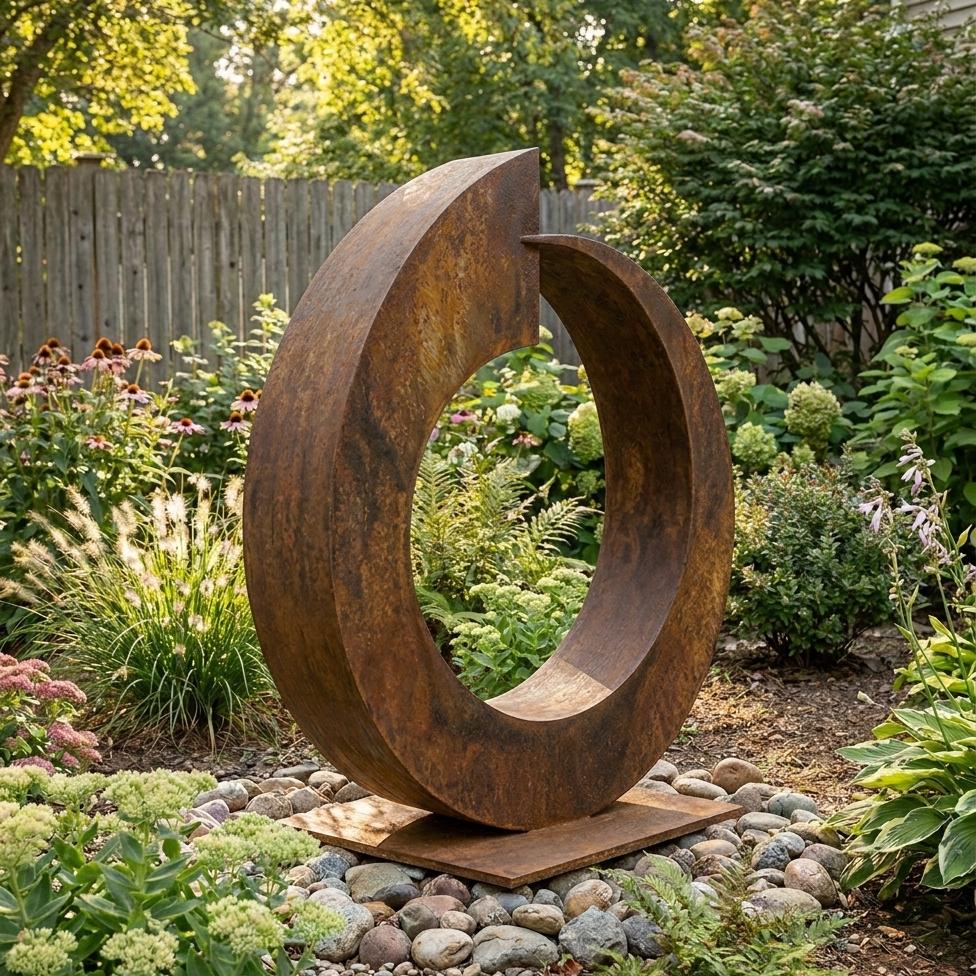 Garden Metal Sculpture Outdoor Decor: Juggernaut