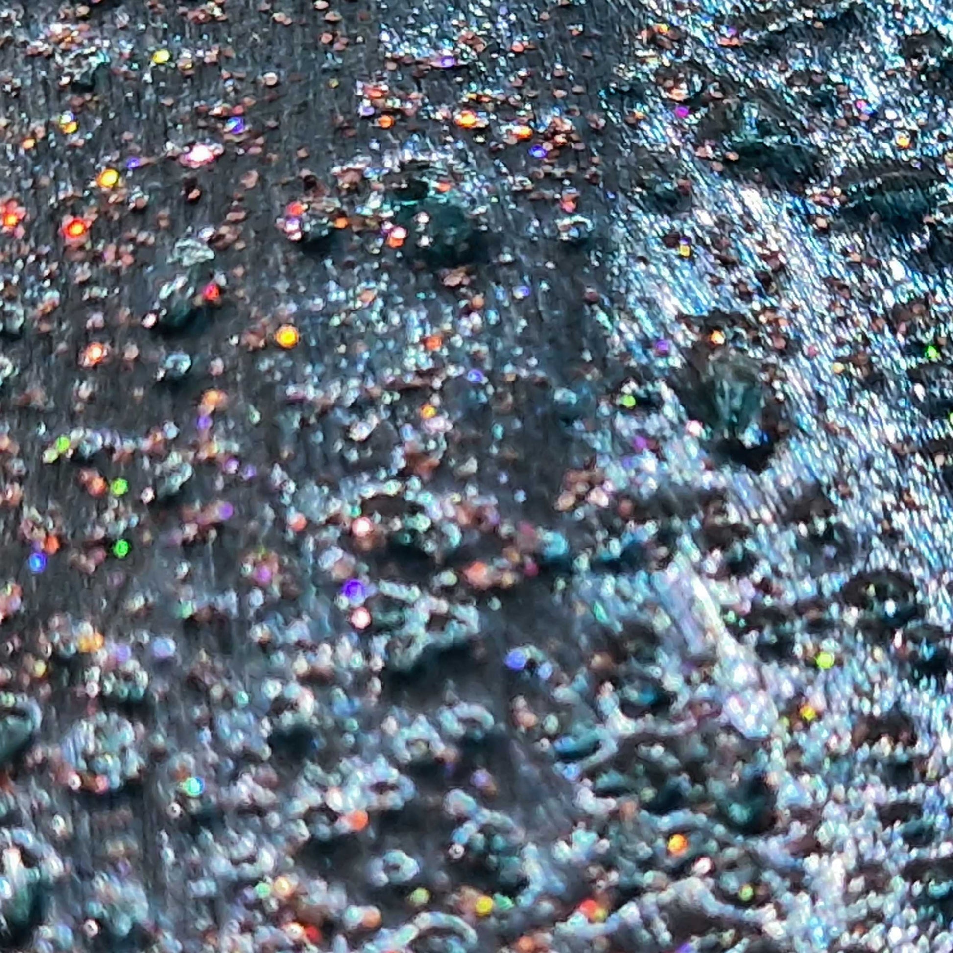 Crushed Glass Turquoise Metal Wall Art Titled "Spyral" Limited Edition - Modern Elements Metal Art - ME965HK