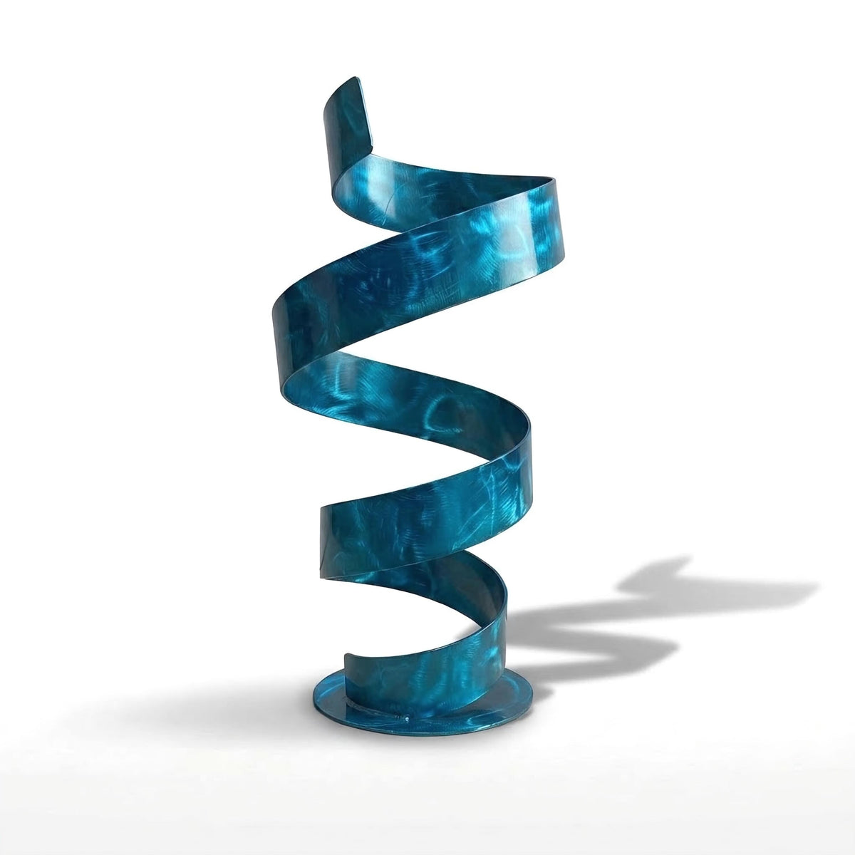 Modern Sculpture Turquoise Spiral: Twirl