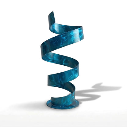 Modern Sculpture Turquoise Spiral: Twirl