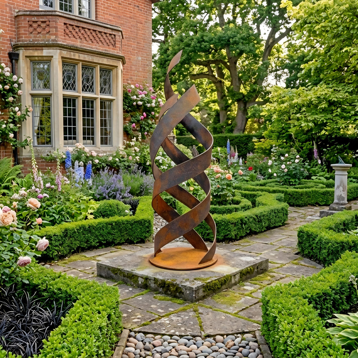 Rustic Metal Flame Sculpture 3