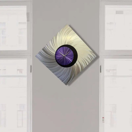 Diamond Clock Titled "Orthodox" - Modern Elements Metal Art - HI87686