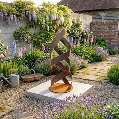 Rustic Metal Flame Sculpture 3