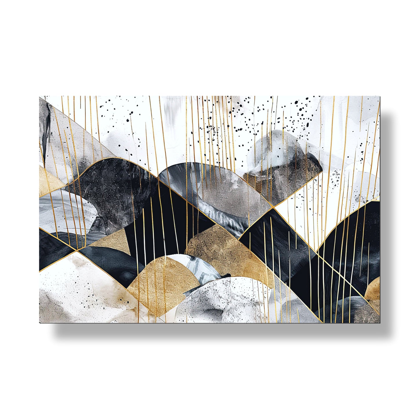 Gilded Horizons - Modern Wall Art Print