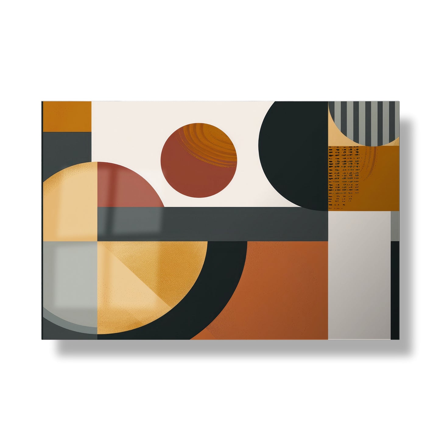 Linear Harmony - Geometric Metal Wall Art Print