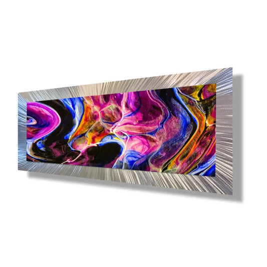 Extra Large Wall Art - Above Bed Decor Abstract Modern Elements Metal